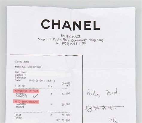 chanel receipt buy|chanel serial number identification.